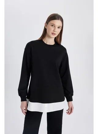 Woman Regular Fit Knitted Long Sleeve Tunic 