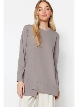 Woman Modest Tunic Gray 