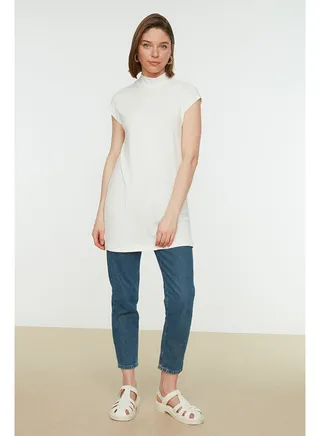 Woman Modest Tunic White 