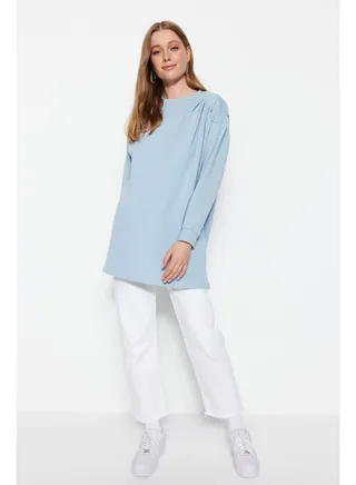 Woman Modest Tunic Blue 