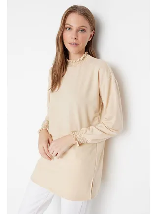 Woman Modest Tunic Beige 
