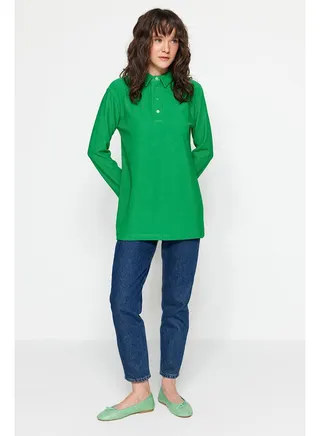 Woman Modest Tunic Dark Green 