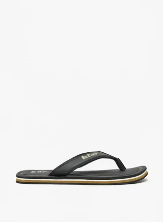 Men's Logo Embroidered Flip Flops