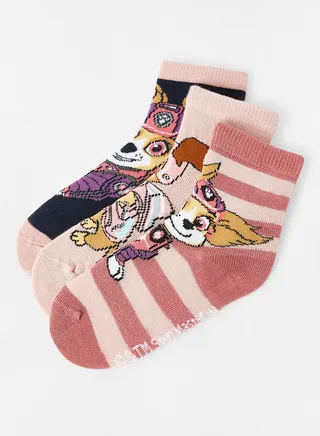 Kids Paw Patrol Socks (Pack of 3) Multicolour 