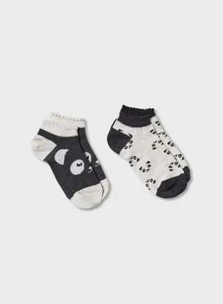 Kids 2 Pack Assorted Ankle Socks 