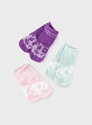 Kids 3 Pack Frozen Crew Socks 