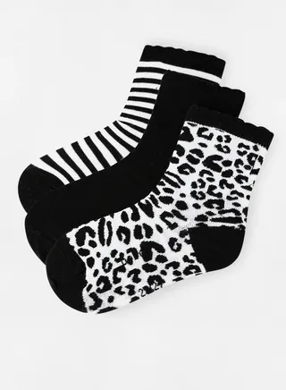 Baby Multipack Socks (Set of 3) Black 