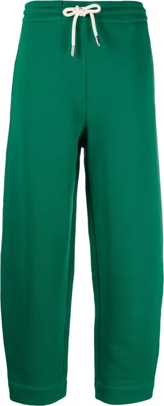 Cropped Drawstring-Waist Trousers