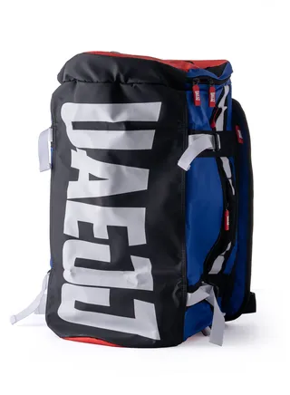 UAEJJ Sports Duffle Bag- Blue/Red | UAEJJ High Quality Polyester Bag | Gym Bag for Men| Duffel Bag| Travel Bag (Blue & Red) 
