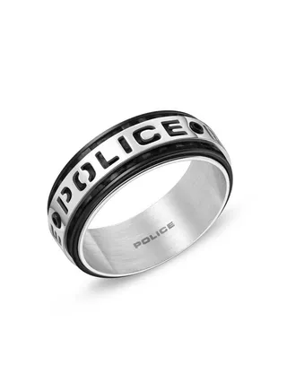 Band Finger Ring for Men Stainless Steel with Black Carbon Fibre 