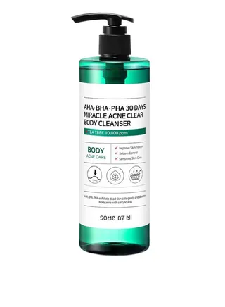 l Miracle Body Wash 30 Days Exfoliating Acids Care to Reduce Acne Green 400g 