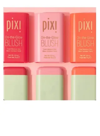 Three-Piece Pixie Blush On The Glow Ruby Juicy & Floral Blush 