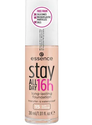 Essence All Day Long Lasting Cream for about 16 hours, 30 ml, Color 15 Soft Cream 