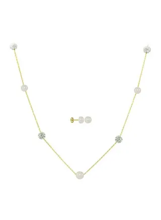 3-Piece 18 Karat Solid Gold Jewellery Set 