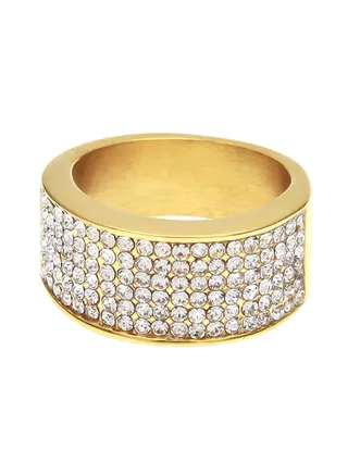 Gold Plated Stone Studded Ring 