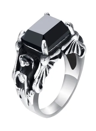 Stainless Steel Glass Ring 9 Centimeter 