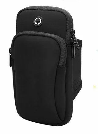 Polyester Outdoor Running Cell Phone Arm Band Gym Holder Bag for iPhone 12 11 for Samsung Galaxy s21 Note 20 up to 6.5in Phones 