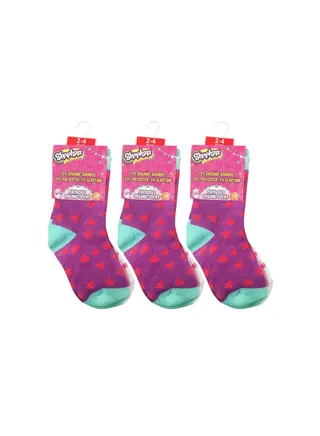 Shopkins Sock-Printed-2-4Y Pair of6 Set of 1 