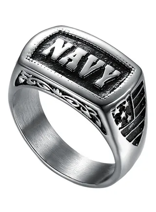 Titanium Signet Ring 