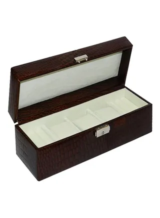 unisex Leather Watches And Jewellery Box 