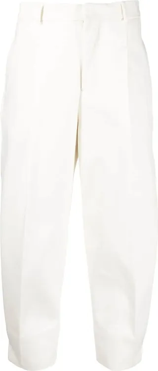 High-Waisted Cropped Trousers