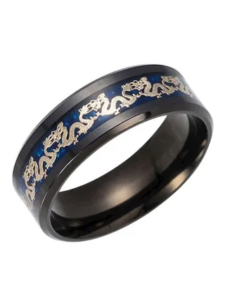 Stainless Steel Dragon Designed Ring 