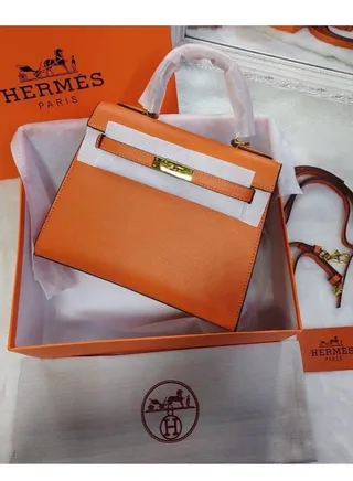 Hermes women's leather handbag 