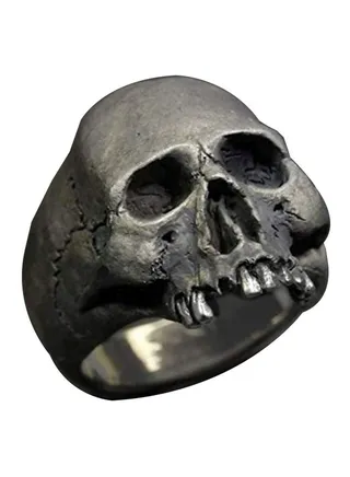 Zinc Alloy Skeleton Shaped Ring 
