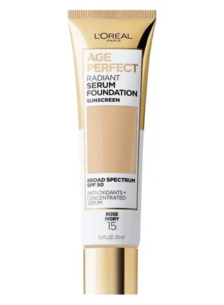 L'Oreal Paris Age Perfect Radiant Serum Foundation with SPF 50 - Rose Ivory 