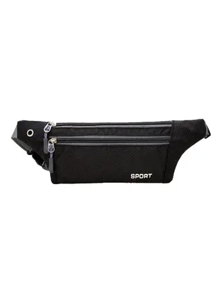 Waterproof Running Waist Bag Black 