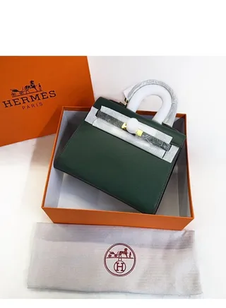 Hermes women's leather handbag 