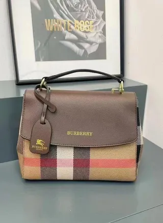 Burberry women's waterproof leather handbag 
