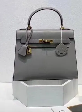 Hermes women's leather handbag 