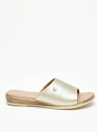 Women's Textured Slip-On Flat Sandals