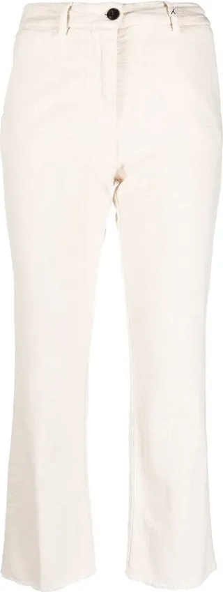 Cropped Wide-Leg Trousers