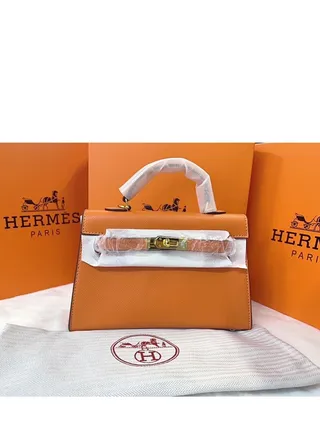 Hermes women's leather handbag 