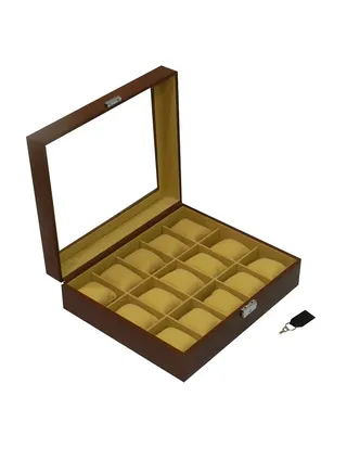 unisex Premium PU Leather Watch Display Box Organizer 