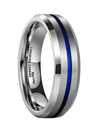Tungsten Carbide Wedding Ring 