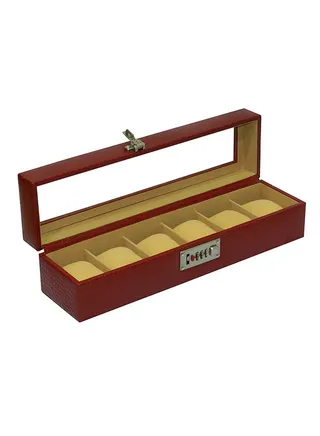 unisex Watch Organiser With Glass Top 