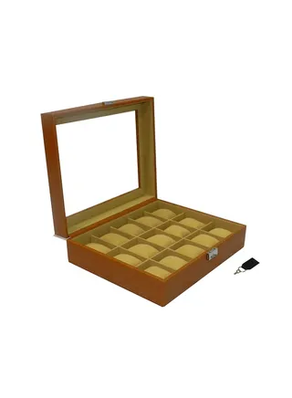 unisex Premium PU Leather Watch Display Box Organizer 
