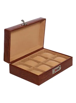 unisex Leather Watches Box 