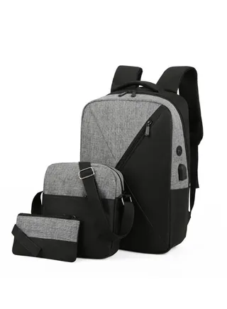 Business Computer Backpack Three Piece Set 