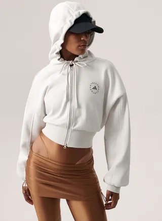 Logo Cropped Hoodie