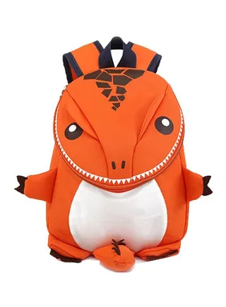Dinosaur Shape Kids Backpack Orange 