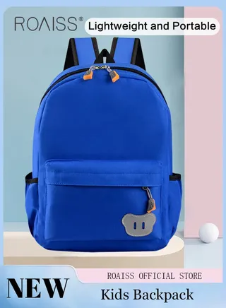 Preschool Toddler Backpack for Kids Unisex Cute Cool Kindergarten Lightweight Daypack for Boys and Girls Fashion Casual Bright Color Waterproof Student Bag with Bear Logo Sewn On 