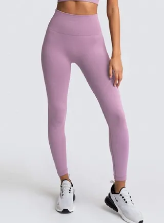 Yoga Tight Fitting Stretch Soft Pants Purple 