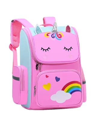 Unicorn Children's Backpack Large Capacity Space Bag Cute Cartoon Backpack 
