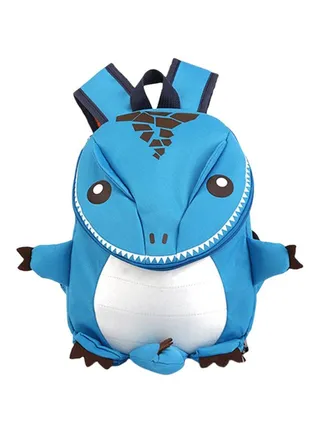 Dinosaur Shape Kids Backpack Blue 