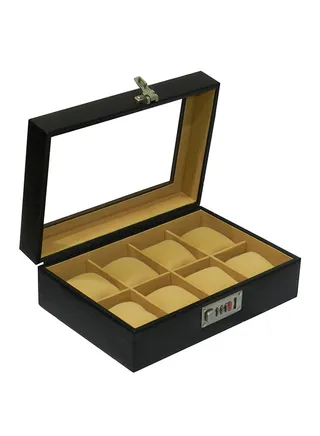 unisex Watch Organiser With Glass Top 