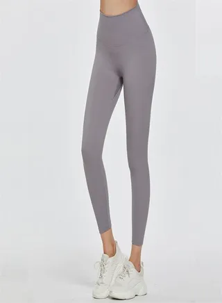 Women's Seamless High Waist Tight Yoga Pants Grey 